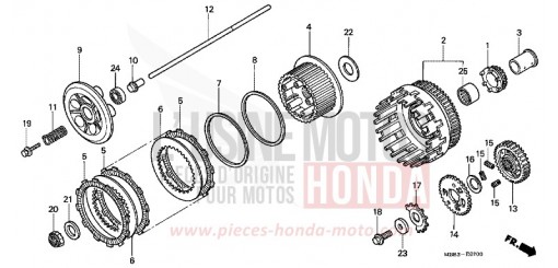 EMBRAYAGE VTR1000F3 de 2003